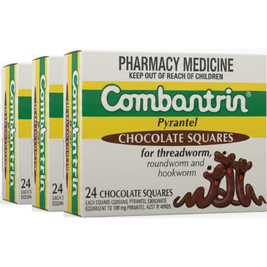 Combantrin Chocolate Squares - 3-Pack