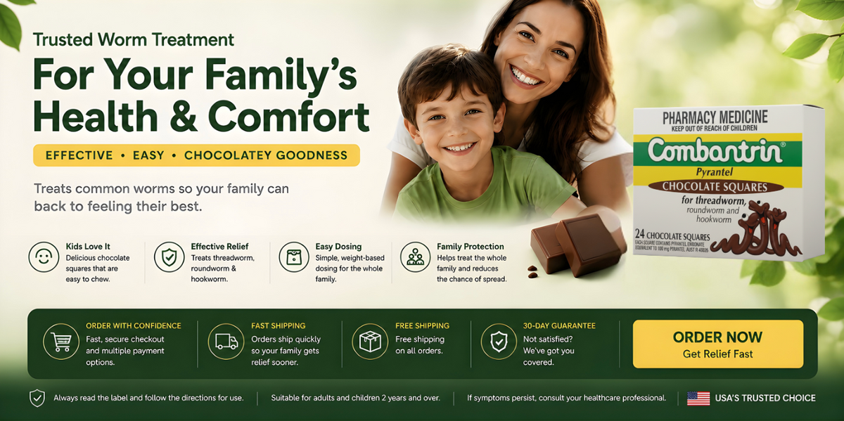 Combantrin | Effective Worm Treatment for the Family