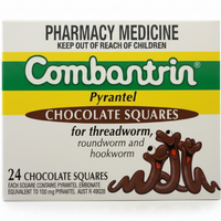Combantrin Chocolate Squares - 24 Squares - EXP: 11/2028